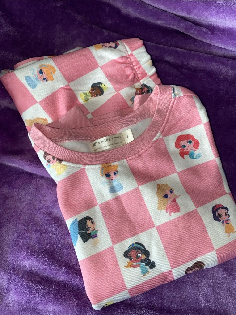 Girls Disney Princess Checkerboard Set